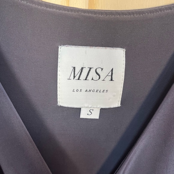 Misa Los Angeles Black Spaghetti-Strap Wrap Maxi Dress - Picture 5 of 6